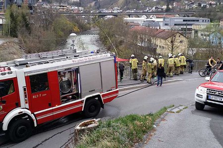 Böschungsbrand in Landeck