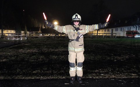 Feuerwehr Landeck organisiert eine Nachtlandeübung