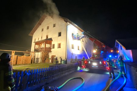 Gebäudebrand in Prutz