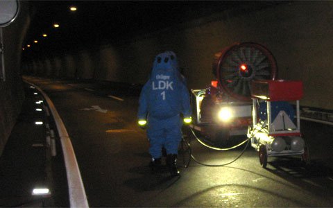Gefahrenstoffübung im Pianner Tunnel
