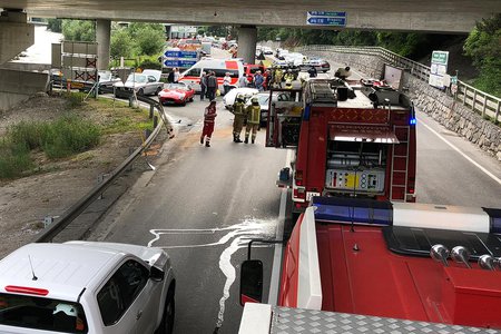 Schwerer Verkehrsunfall im Bereich Landeck-West